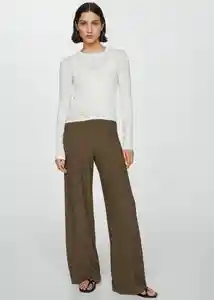 Pantalón Matilda Khaki Talla S Mujer Mango