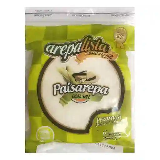 Arepaslista Arepa Paisas Con Sal