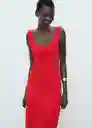 Vestido Kim Rojo Talla M Mujer Mango