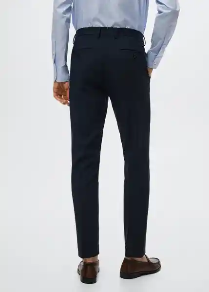 Pantalón Paulo Navy Talla 36 Hombre Mango