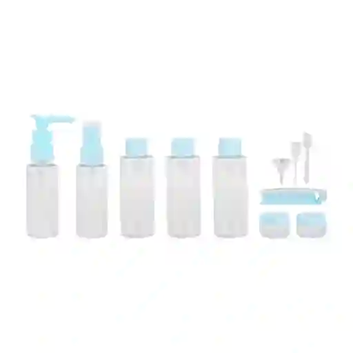 Kit de Botellas de Viaje Azul Miniso