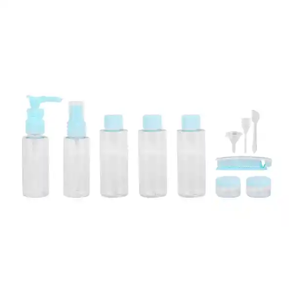 Kit de Botellas de Viaje Azul Miniso