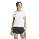 Adidas Camiseta Adizero e Tee Mujer Blanco Talla L IN1173