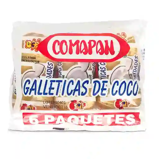 Comapan Galletas De Coco 6 Unidades