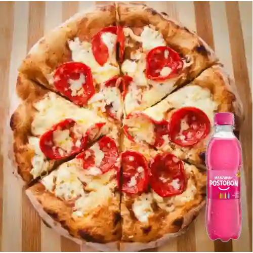 Combo Pizza de Pepperoni + Postobón Manzana 250 ml