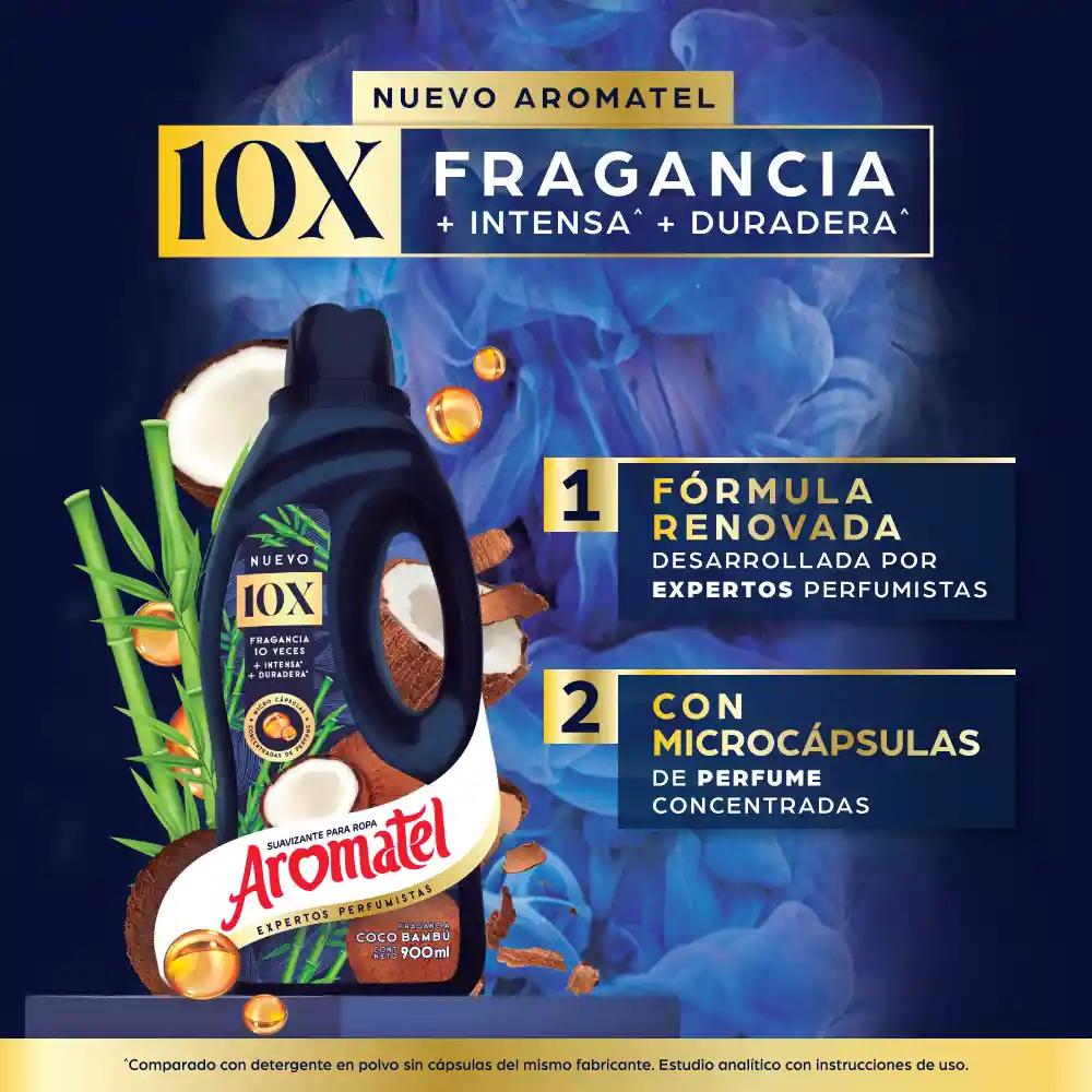 Suavizante Aromatel Coco 10x más Fragancia OFERTAX2  X900ML