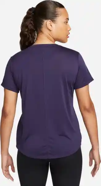 Nike Camiseta Df Swoosh Hbr Ss Top Para Mujer Morado Talla S