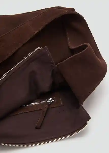 Bolso G Pirámide Chocolate Talla 99 Mujer Mango