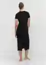 Vestido Susil Negro Talla 24 Mujer Mango