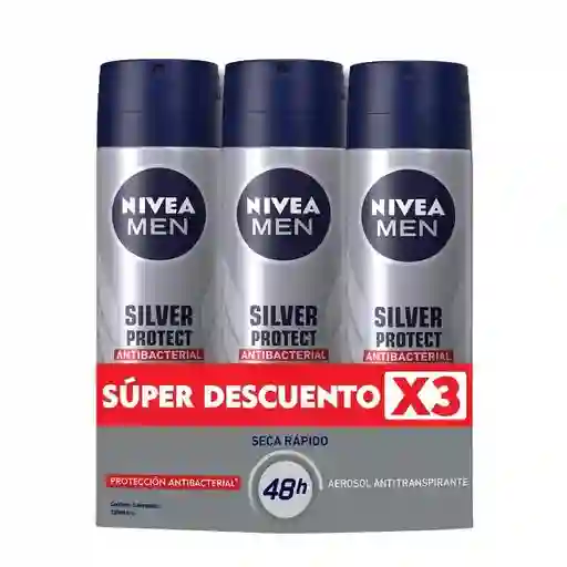 Nivea Pack Desodorante Mensilver Protect