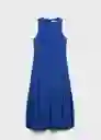 Vestido Pumpkin Azul Talla XS Mujer Mango
