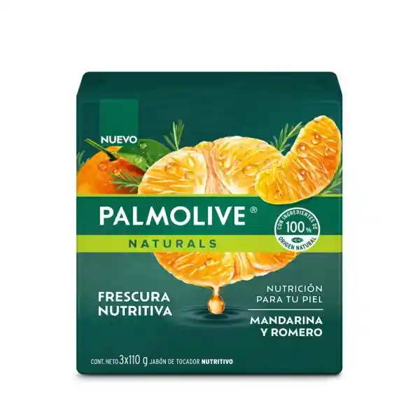 Palmolive Jabón Mandarina y Romero en Barra