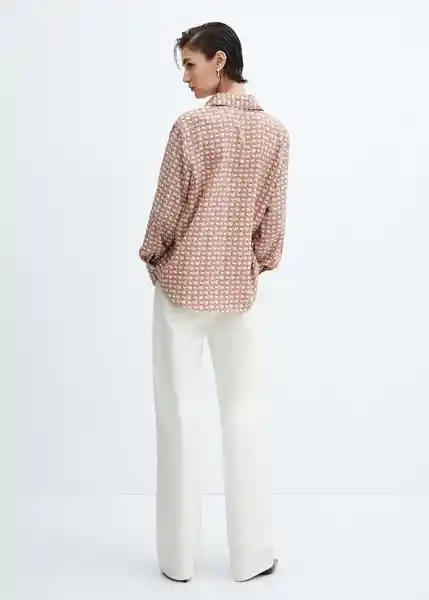 Camisa Basic Caldero Talla M Mujer Mango