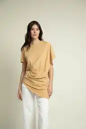 Camiseta Manga Corta Dama Camel Talla XS