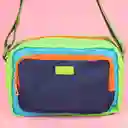 Bolso Crossbody Serie Bloques de Color Azul Miniso