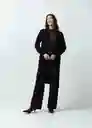 Gaban Tejido Mujer Negro Puro Ultra Oscuro Talla L 582G077 Naf Naf