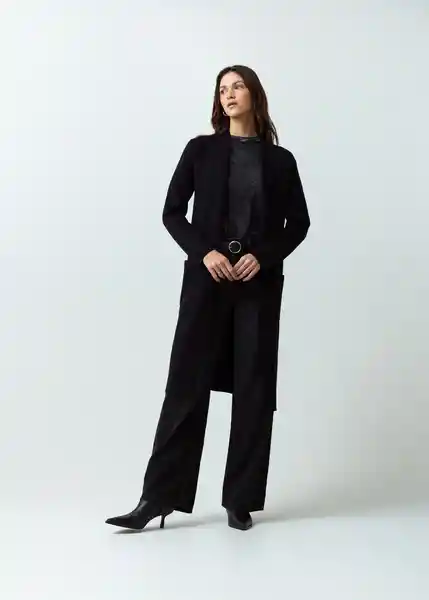 Gaban Tejido Mujer Negro Puro Ultra Oscuro Talla L 582G077 Naf Naf