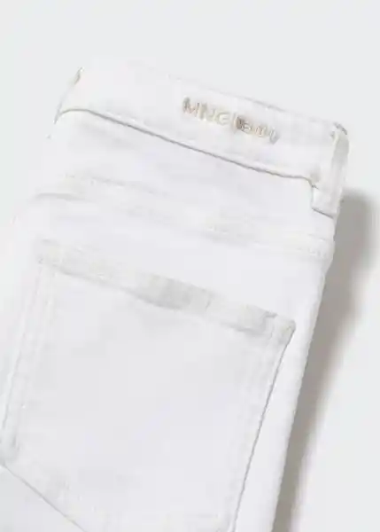 Jean Slim Blanco Talla 10 Niños Mango