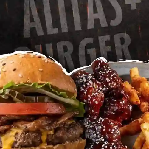 Combo Alitas + Burger