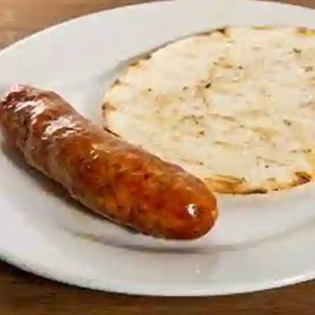 Arepa con Chorizo Paisa