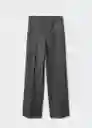 Pantalón Maddy Gris Talla 34 Mujer Mango