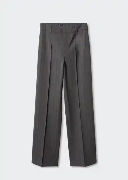 Pantalón Maddy Gris Talla 34 Mujer Mango