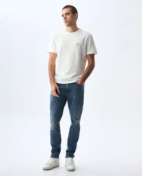 Camiseta Hombre Crudo Talla M 841G021_CRU110606 Americanino