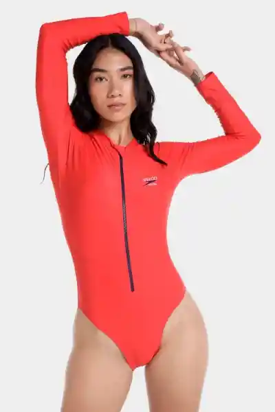 Vestido de Baño Manga Larga Risk Block Jet Mujer Talla 36 Speedo
