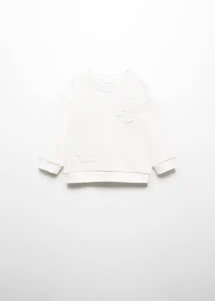 Sudadera Rose Niñas Off White Talla 67 Mango