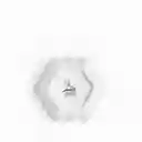 Plato Snowflake Blanco 14 cm Ambiente Gourmet