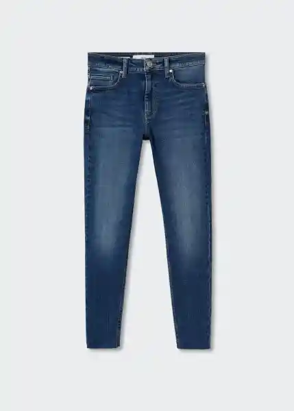 Jeans Isa Tejano Oscuro Talla 34 Mujer Mango