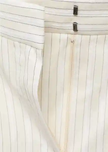 Pantalón Delta Piedra Talla 38 Mujer Mango