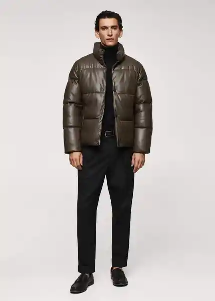 Abrigo Anorak Boulder Khaki Talla L Hombre Mango