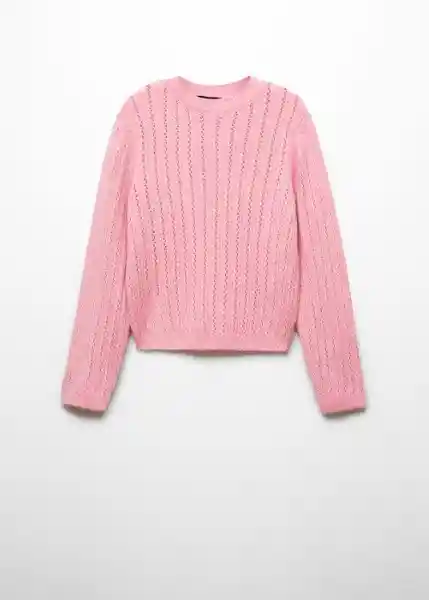 Jersey Piqueton Rosa Talla M Mujer Mango