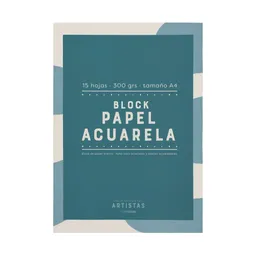 Block Papel Acuarela 15 Hojas Diseño 0003