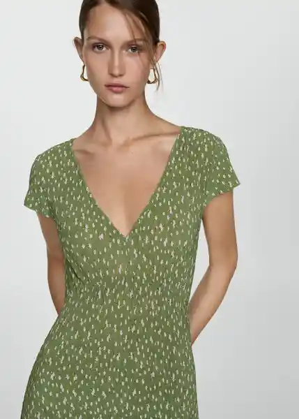 Vestido Mar Verde Talla 27 Mujer Mango