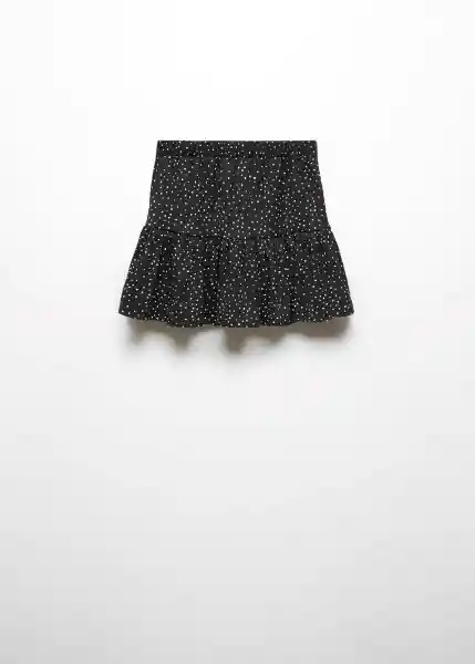 Falda Dotti Negro Talla 12 Niñas Mango