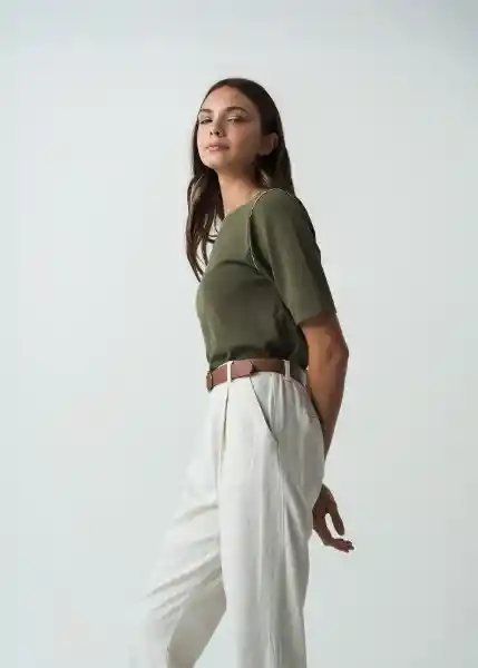 Saco Tejido Mujer Verde Galeras Ultraoscuro M 582G085 Naf Naf