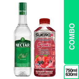 Combo Aguardiente Néctar Sin Azúcar 750 ml + Suerox Frutos Rojos