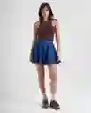 Falda Mujer Azul Talla 6 349G000_AZU174429 Americanino