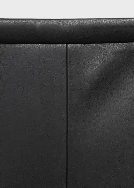 Falda Paris Negro Talla 34 Mujer Mango