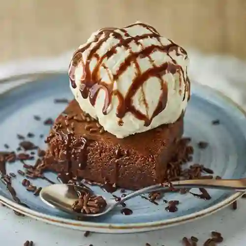 Brownie con Helado