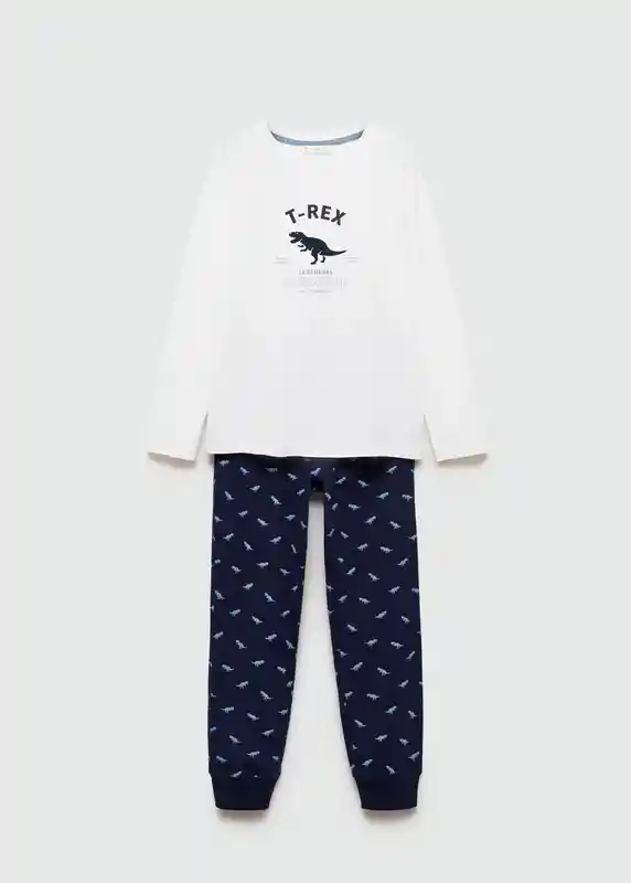 Pijama Pack Trex Navy Talla 08 Pijamas Mango