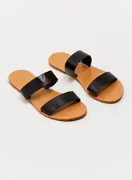 Sandalias Plana Mujer Color Negro Talla 39 Arkitect