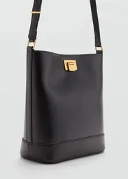 Bolso G Mike Negro Talla 99 Mujer Mango