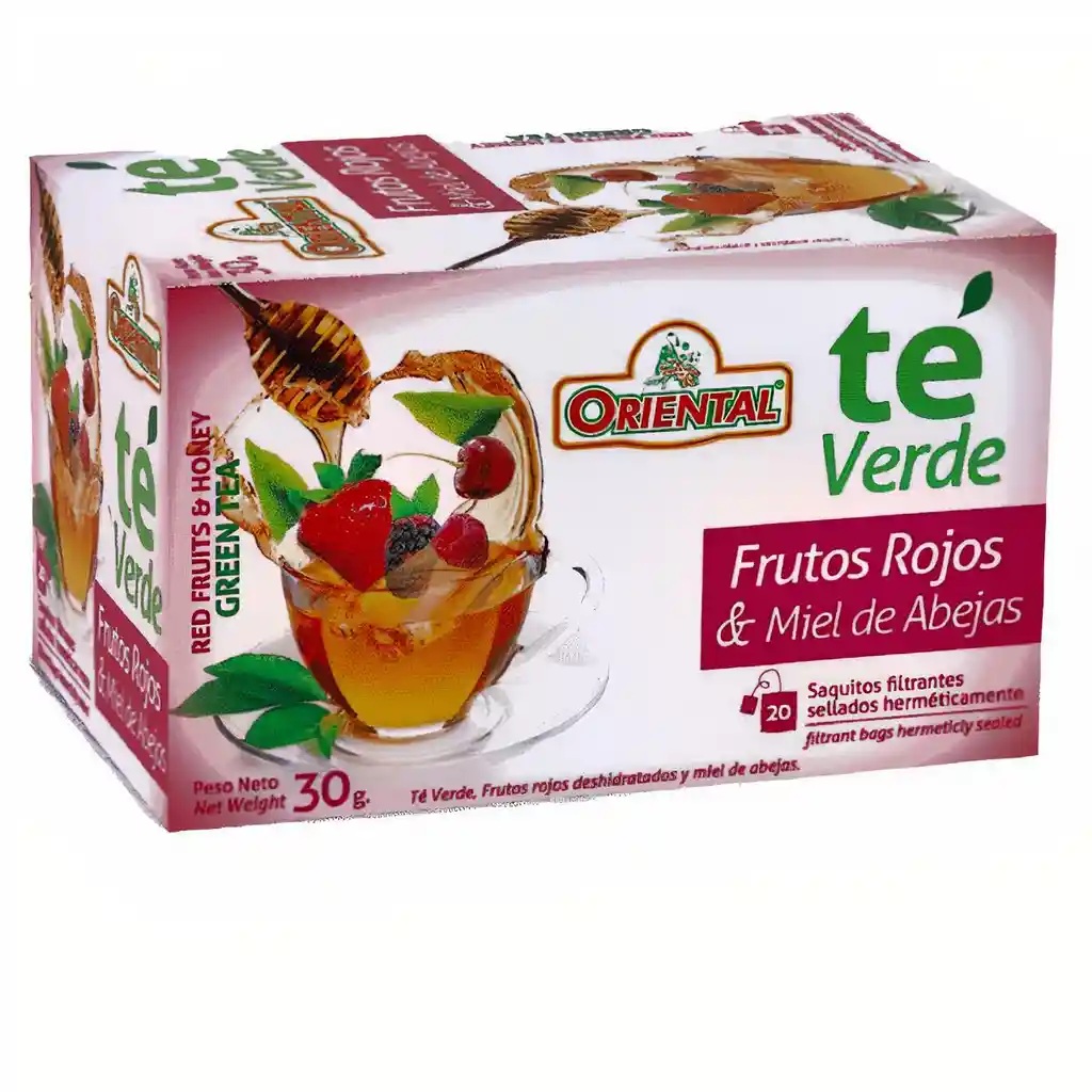 Oriental Té Verde Frutos Rojos y Miel de Abejas