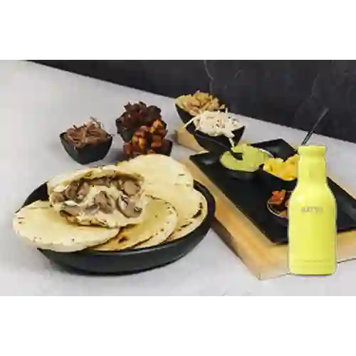 Combo Arepa Rellena + Hatsu Amarillo 400 ml