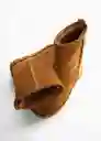 Botines Leo Camel Talla 41 Mujer Mango