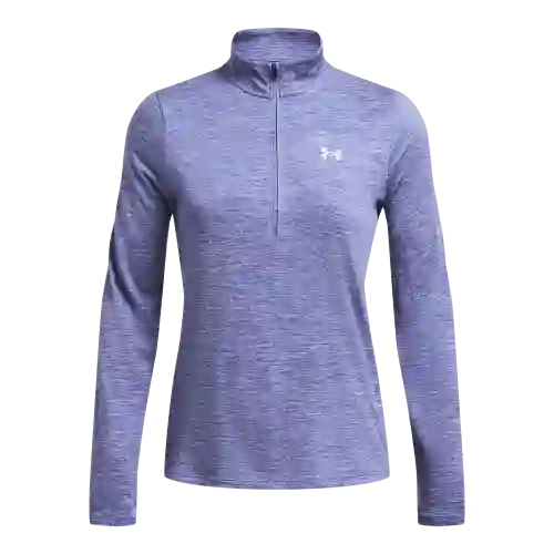 Under Armour Buzo H 1/2 Zip- Twist de Mujer Morado Talla SM