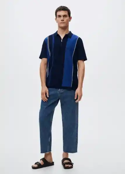 Polo Romanos Navy Talla S Hombre Mango